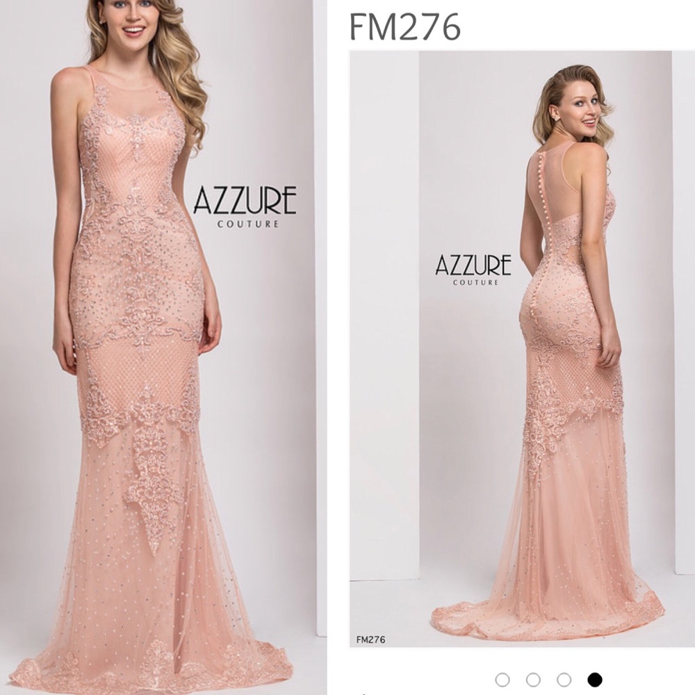 Authentic Azzure Couture Beaded Gown Limited Edition